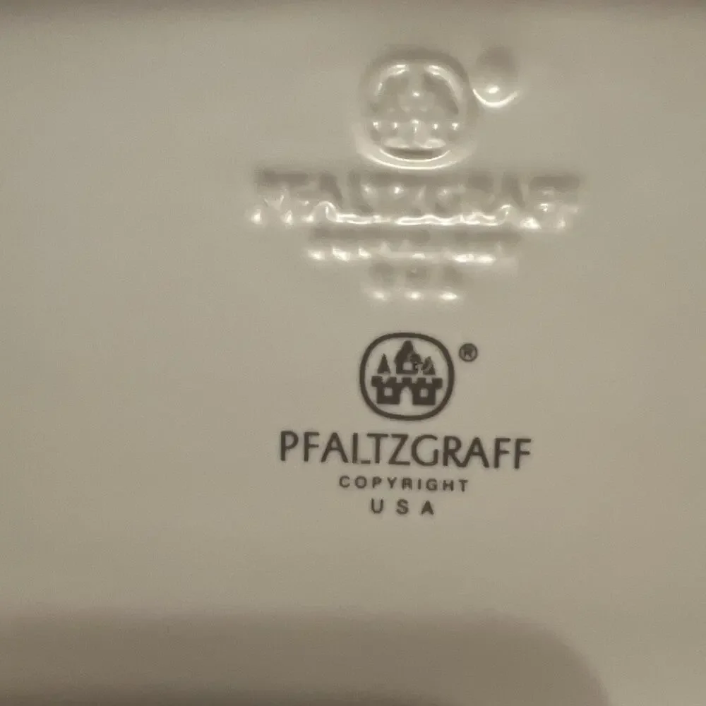 Pfaltzgraff Tea Rose Basket Weave Bread Tray, Dessert Platter Plate- replacement